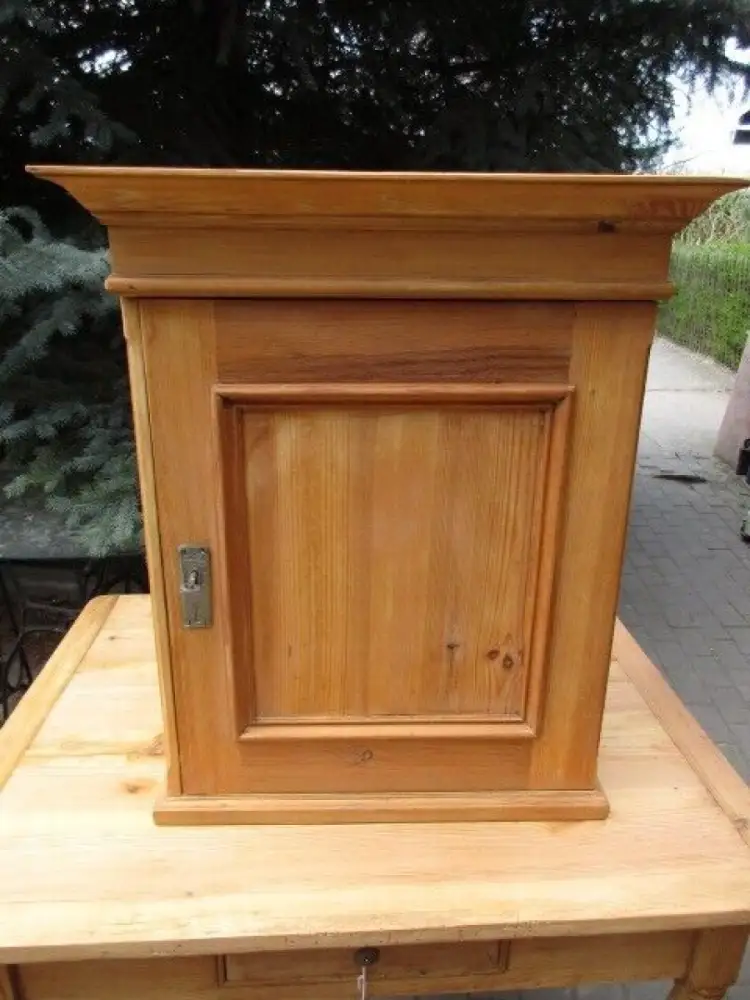 Wandschrank Jugendstil um 1900 Weichholz Nr.2 0