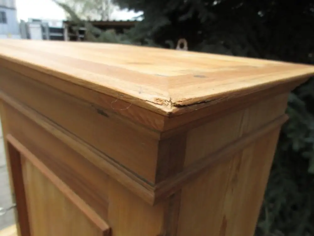 Wandschrank Jugendstil um 1900 Weichholz Nr.2 4