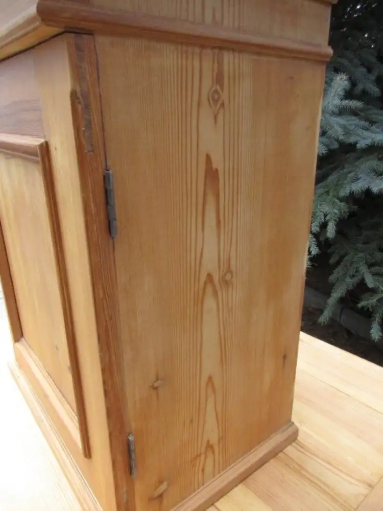 Wandschrank Jugendstil um 1900 Weichholz Nr.2 5