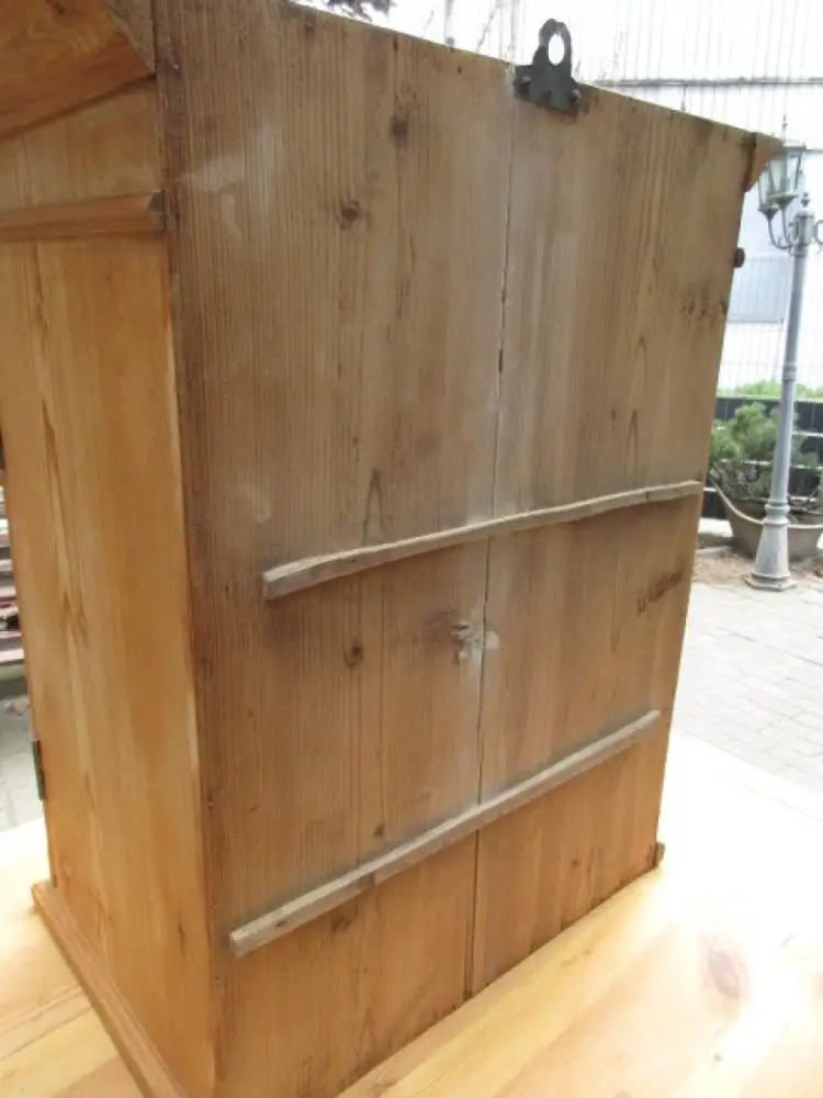 Wandschrank Jugendstil um 1900 Weichholz Nr.2 6