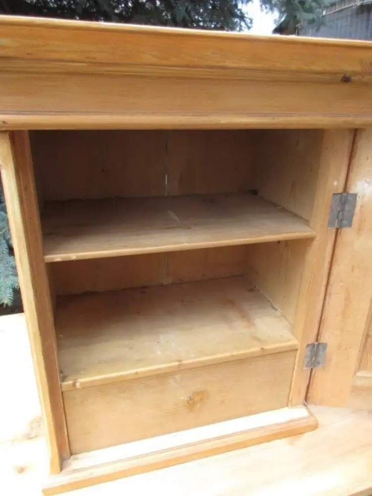 Wandschrank Jugendstil um 1900 Weichholz Nr.2 7