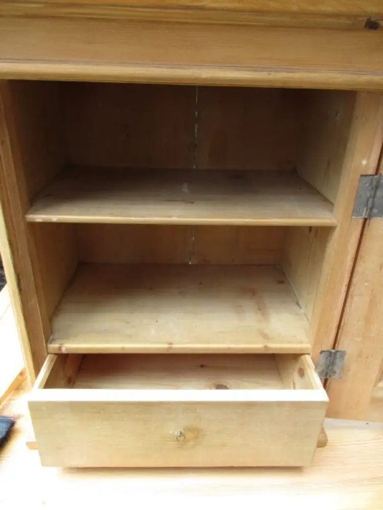 Wandschrank Jugendstil um 1900 Weichholz Nr.2 8