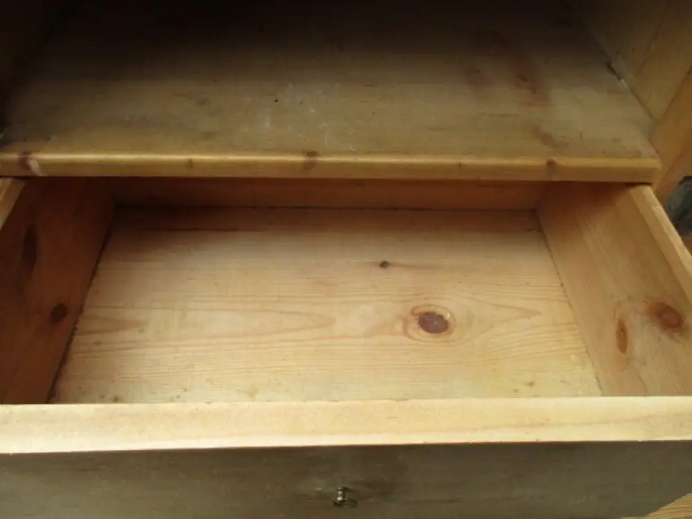 Wandschrank Jugendstil um 1900 Weichholz Nr.2 9