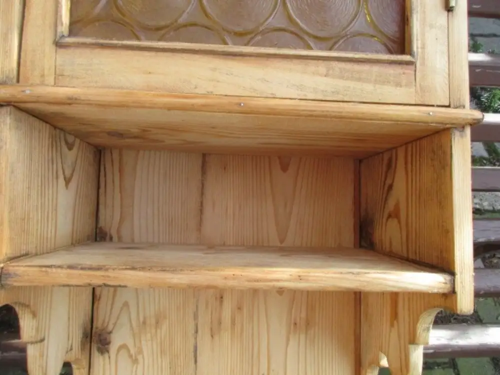 Wandschrank Jugendstil um 1900 Weichholz Nr.1 3