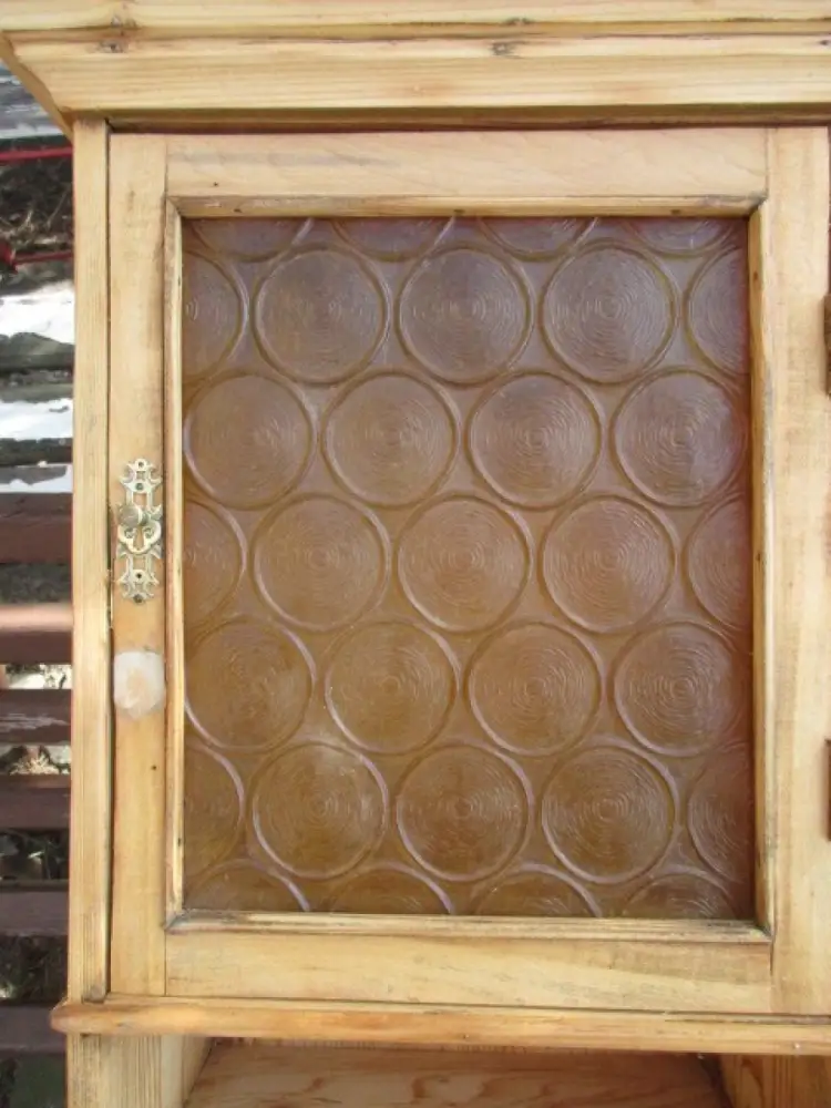 Wandschrank Jugendstil um 1900 Weichholz Nr.1 5