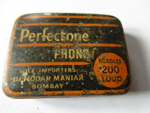 seltene alte Grammophonnadeln Nadeldose Perfectone Phono mit  Nadeln