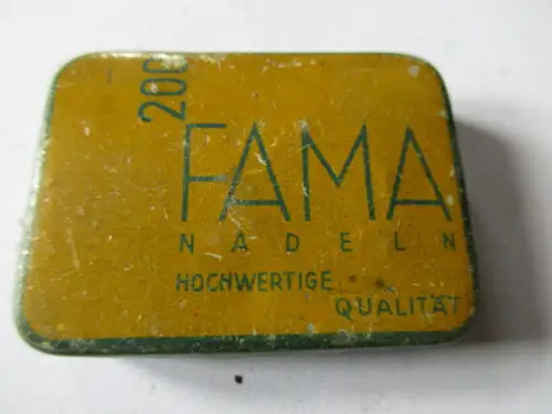 seltene alte Grammophonnadeln 200 FAMA Nadeldose