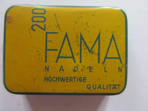 seltene alte Grammophonnadeln 200 FAMA Nadeldose