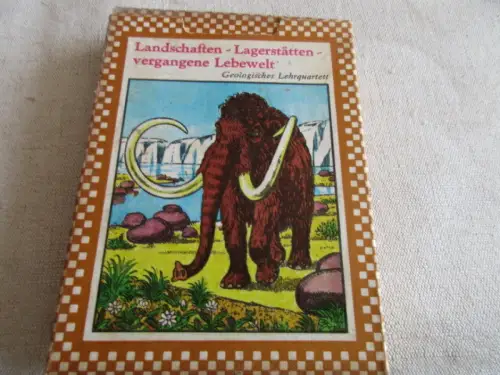 Quartett Landschaften-Lagerstätten vergangene Lebewelt Forkel Pössneck 1982