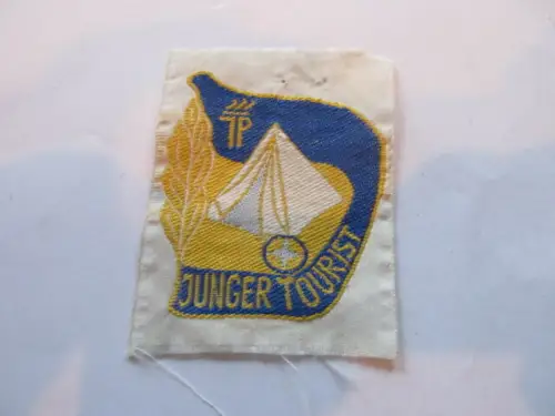 DDR Junge Pioniere Junger Tourist  Aufnäher 8 x 6 cm
