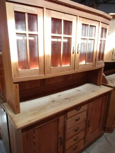 Küchenschrank  Schrank Landhausstil Jugendstil um 1900 Weichholz zweiteilig