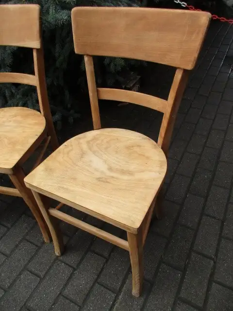 4 alte Stühle Jugendstil um 1900 Holz  Nr. 6 Landhausstil 1