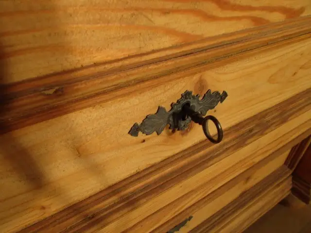 Vitrine Schrank  Gründerzeit  um 1880 mit zwei Schübe 3