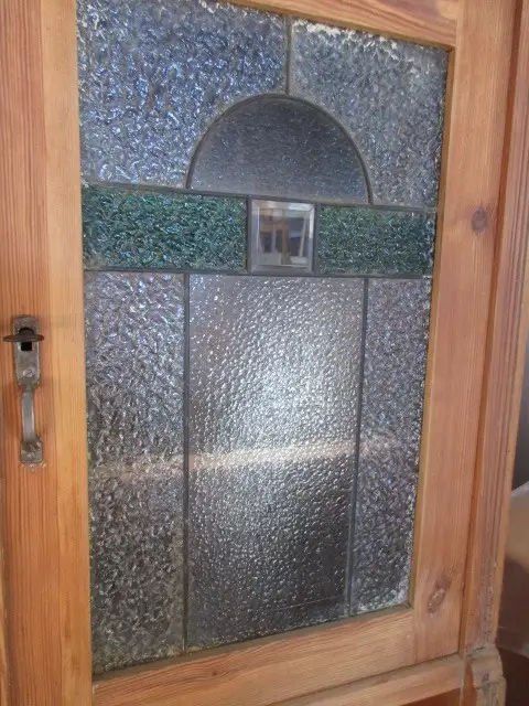 Küchenschrank  Schrank Landhausstil Jugendstil um 1900 Weichholz zweiteilig 1