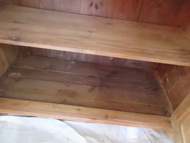 Küchenschrank  Schrank Landhausstil Jugendstil um 1900 Weichholz zweiteilig 11