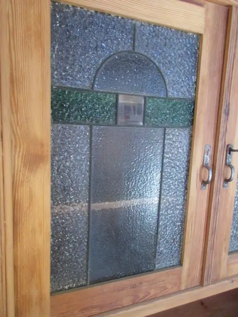 Küchenschrank  Schrank Landhausstil Jugendstil um 1900 Weichholz zweiteilig 2