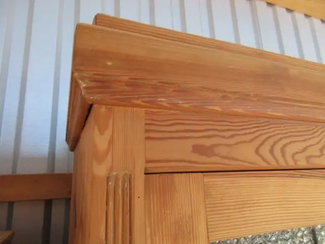 Küchenschrank  Schrank Landhausstil Jugendstil um 1900 Weichholz zweiteilig 4