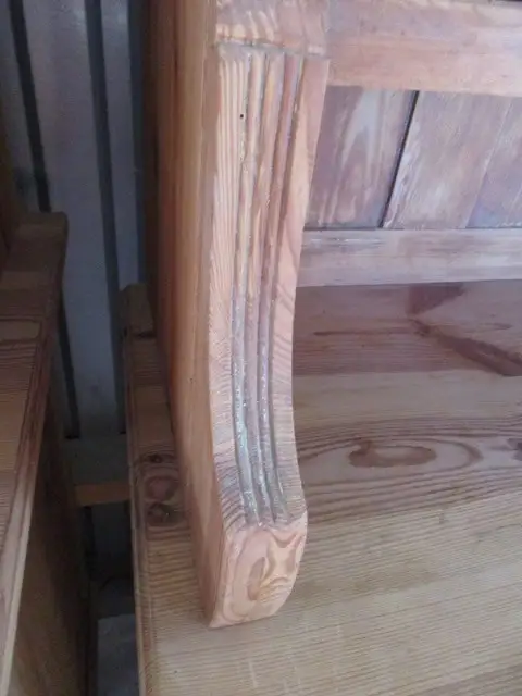 Küchenschrank  Schrank Landhausstil Jugendstil um 1900 Weichholz zweiteilig 5