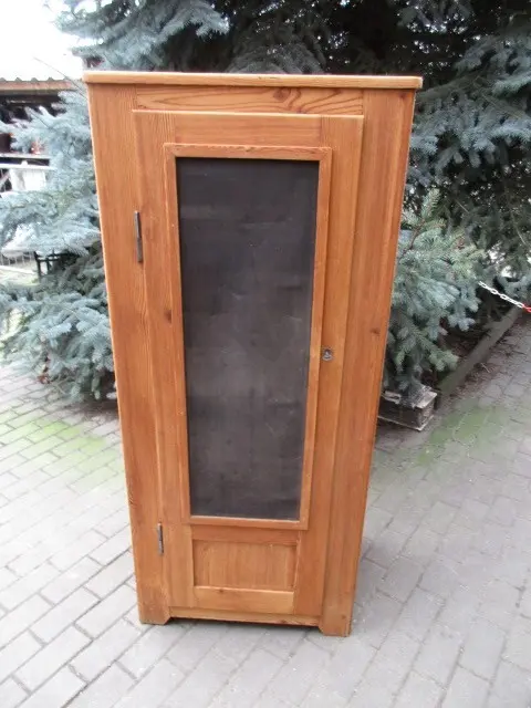 Vorratsschrank Schrank Jugendstil um 1910 Weichholz 1 türig