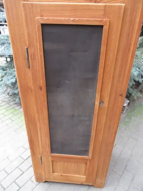 Vorratsschrank Schrank Jugendstil um 1910 Weichholz 1 türig 2