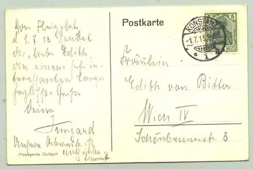 (1047258) Ansichtskarte / Postkarte \"Konstanz Wasserflug 1913\" Flug-Ereigniskarte
