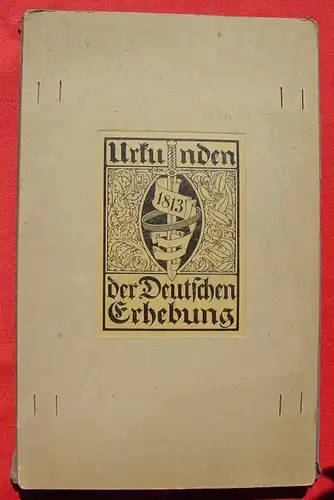 (2002567) 'Urkunden der Dt. Erhebung 1813'. Mappe v. 1913. Siehe bitte Beschreibung 