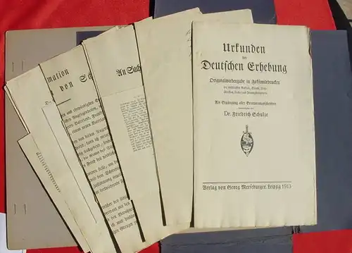 (2002567) 'Urkunden der Dt. Erhebung 1813'. Mappe v. 1913. Siehe bitte Beschreibung 