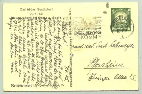 (1010139)  Postkarte 143 : Reichswinterhilfe-Lotterie 1934/35. Siehe bitte Beschreibung