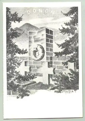 (1025473)  Postkarte Feldpost DONON um 1940. Siehe bitte Beschreibung