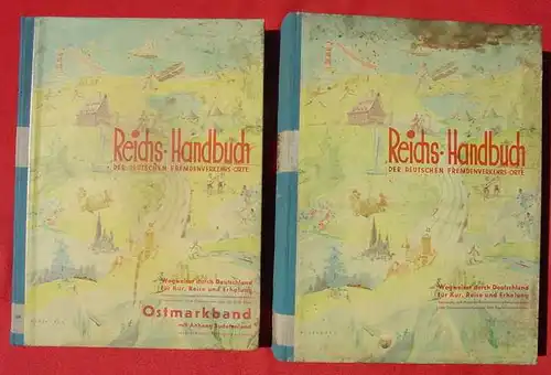 2 Reichs-Handbücher 1938-1939 : &quot;Reichs-Handbuch der deutschen Fremdenverkehrsorte&quot; und folg. ....