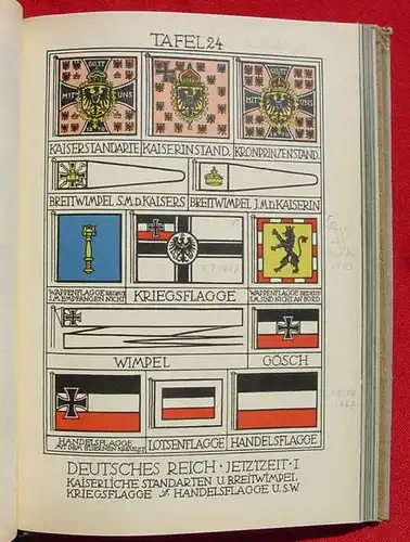 () &quot;Die Flagge - Geschichte der Entwicklung der auf den Kriegs- u. Handelsschiffen zur Verwendung kommenden Flaggen unter Berücksichtigung des Gebrauchs von Flaggen zu Signal- u. Salutzwecken&quot;. Von R. Siegel.