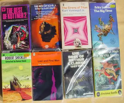 (1037253) 55 x englische S.-F.-TBs ab 1950-er Jahre. Science-Fiction-Taschenbücher
