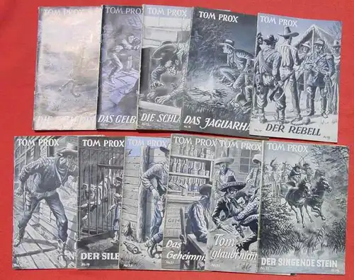 (1045209) Tom Prox Sammlung. 237 verschiedene Originalhefte ab 1950 ! Wildwest-Abenteuer. Uta-Verlag, Sinzig (Rhein)