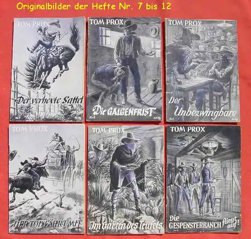 ()  Tom Prox Sammlung. 176 verschiedene Originalhefte ab 1950 ! Wildwest-Abenteuer. Uta-Verlag, Sinzig (Rhein)