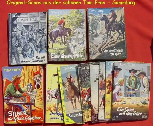 (1045210)  Tom Prox Sammlung. 176 verschiedene Originalhefte ab 1950 ! Wildwest-Abenteuer. Uta-Verlag, Sinzig (Rhein)