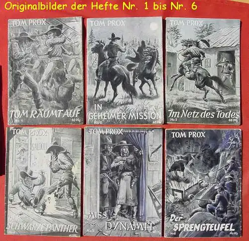 () Tom Prox Sammlung. 111 verschiedene Originalhefte ab 1950 ! Wildwest-Abenteuer. Uta-Verlag, Sinzig (Rhein)