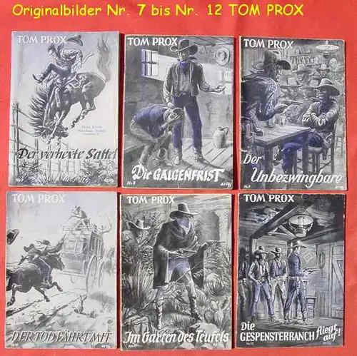 () Tom Prox Sammlung. 111 verschiedene Originalhefte ab 1950 ! Wildwest-Abenteuer. Uta-Verlag, Sinzig (Rhein)