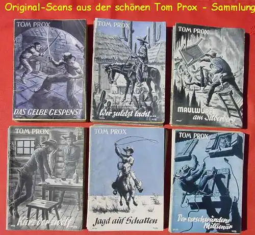 () Tom Prox Sammlung. 111 verschiedene Originalhefte ab 1950 ! Wildwest-Abenteuer. Uta-Verlag, Sinzig (Rhein)