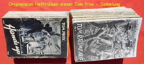 () Tom Prox Sammlung. 73 verschiedene Originalhefte ab 1950 ! Wildwest-Abenteuer. Uta-Verlag, Sinzig (Rhein)