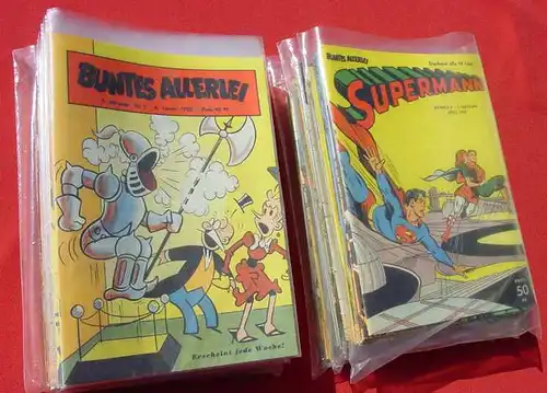 (1005987) Herrliche Comic-Sammlung &quot;Buntes Allerlei&quot; 1953-1954 ND. 64 Einzelhefte. Hethke-Verlag 