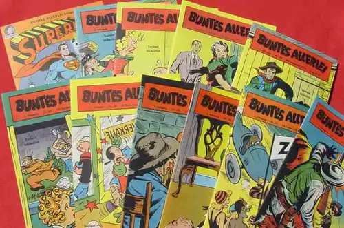 (1005987) Herrliche Comic-Sammlung &quot;Buntes Allerlei&quot; 1953-1954 ND. 64 Einzelhefte. Hethke-Verlag 