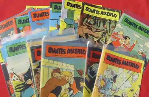 (1005987) Herrliche Comic-Sammlung &quot;Buntes Allerlei&quot; 1953-1954 ND. 64 Einzelhefte. Hethke-Verlag 