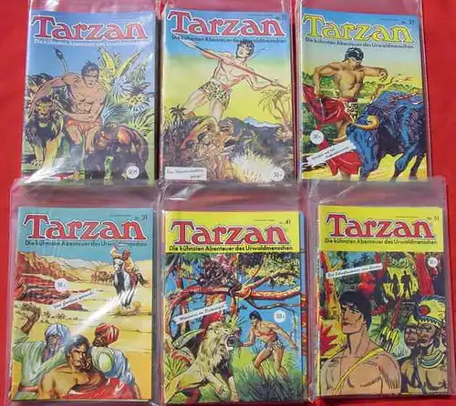 (1015872) Comic. Tarzan Nr. 1-104, Mondial-Pabel-Verlag ab 1952 ND Einzelhefte Hethke-Verlag 