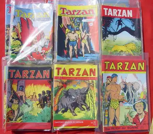(1015872) Comic. Tarzan Nr. 1-104, Mondial-Pabel-Verlag ab 1952 ND Einzelhefte Hethke-Verlag 