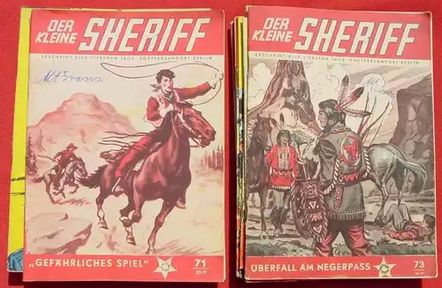 () Comics. 42 x Der Kleine Sheriff. Originalhefte ! Mondial-Pabel 1954-1957. Versandkosten ab 5 Euro ! Weitere wichtige Infos siehe bitte Beschreibung u. Bilder 