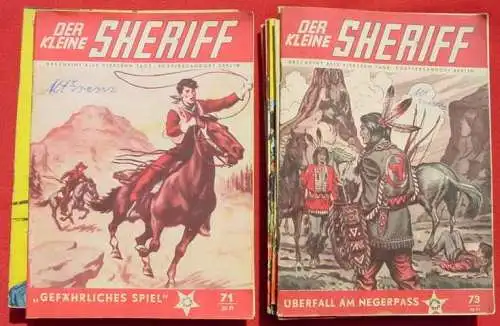 Neu : Versandkosten ab Euro 6,00 / BRD - andere Versandkosten-Angaben sind ungültig . () Comics. 42 x Der Kleine Sheriff. Originalhefte ! Mondial-Pabel 1954-1957. Weitere wichtige Infos siehe bitte Beschreibung u. Bilder.