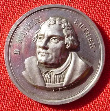 (1021043) Herrliche Silbermedaille Martin Luther. Heilbronn 1817 
