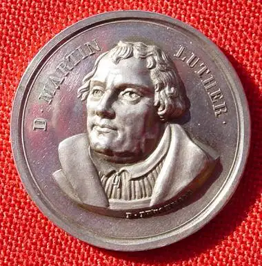 () Herrliche Silbermedaille Martin Luther. Heilbronn 1817 
