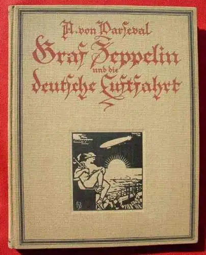 (2002539) Buch Graf Zeppelin / Luftfahrt, 148 Seiten, um 1925 ? Klemm-Verlag, Berlin. Siehe bitte Beschreibung u. Bilder
