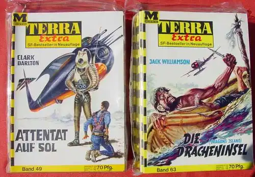 (1038873) Terra Extra. Science Fiction Hefte-Sammlung. 71 Hefte. Moewig-Verlag 1962-68. Siehe bitte Bilder u. Beschreibung
